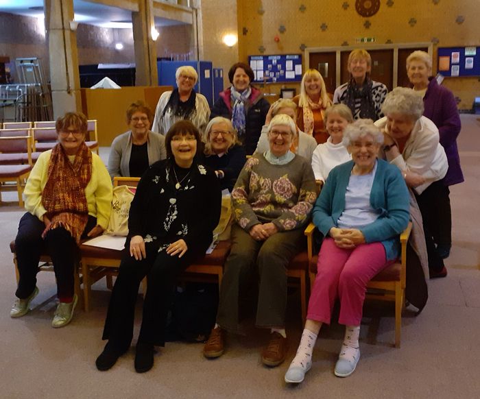 We have just had this photo taken, and as you can see, although we are so happy to be be together, our numbers have really dropped since Covid hit, so need some more ladies to join us :)